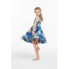 imageGirl Hawaiian Vintage Fit and Flare Dress in Sunset with DolphinSunset With Dolphin in Blue