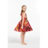 imageGirl Hawaiian Vintage Fit and Flare Dress in Sunset with DolphinSunset With Dolphin in Red