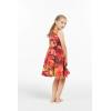 imageGirl Hawaiian Vintage Fit and Flare Dress in Sunset with DolphinSunset With Dolphin in Red