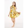 imageGirl Hawaiian Vintage Fit and Flare Dress in Sunset with DolphinSunset With Dolphin in Yellow