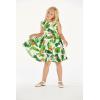 imageGirl Hawaiian Vintage Fit and Flare Dress in Vintage Tropical ToileBird of Paradise White