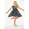 imageGirl Hawaiian Vintage Fit and Flare Dress in Vintage Tropical ToileFlamingo Party Black