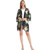imageMatchable Couple Hawaiian Luau Shirt or Kimono in Wispy Cereus BlackMen Wispy Cereus Black