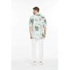 imageMatchable Couple Hawaiian Luau Shirt or Kimono in Wispy Cereus BlackWomen Wispy Cereus Light Blue