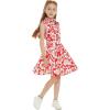 imageGirl Hawaiian Collar Shirt Dress in Classic HibiscusShirt Dress in Classic Hibiscus Red