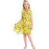 imageGirl Hawaiian Collar Shirt Dress in Garden Poppy YellowGarden Poppy Yellow