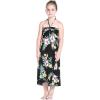 imageGirl Hawaiian Halter Dress in Hibiscus BlackHibiscus Black