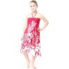 imageGirl Hawaiian Halter Dress in Red SunsetPink Indri