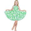 Classic Vintage Hibiscus in Green