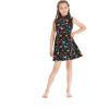 Shirt Dress in Flamingo Party Black