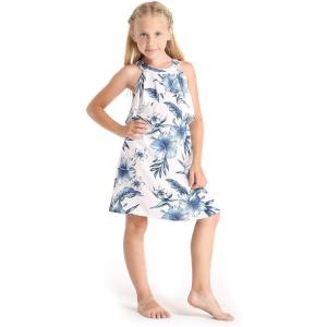 imageGirl Hawaiian Round Neck with Ruffle Dress in Day Dream BloomDay Dream Bloom