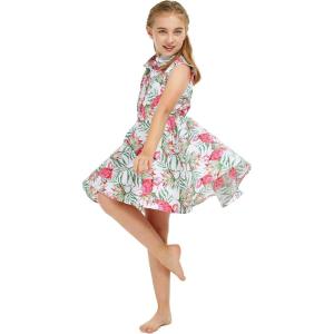 imageGirl Hawaiian Vintage Fit and Flare Dress in Flamingo in LoveShirt Dress in Flamingo in Love