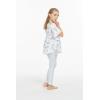 imageGirl Elastic Strap Hawaiian Luau Poncho Top in Classic Hibiscus BlueVintage Tropical Toile
