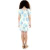 imageGirl Hawaiian Short Sleeve Simple Muumuu Ruffle Dress in Pacific PalmPacific Palm Cream