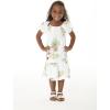 imageGirl Hawaiian Short Sleeve Simple Muumuu Ruffle Dress in Pineapple GardenPineapple Garden White
