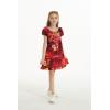 imageGirl Hawaiian Simple Muumuu Dress in Sunset and DolphinSunset and Dolphin Red