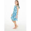 imageGirl Luau Wrap Ruffle Dress in Classic Red HibiscusClassic Blue Hibiscus