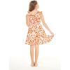 imageGirl Luau Wrap Ruffle Dress in Classic Red HibiscusClassic Orange Hibiscus