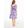 imageGirl Luau Wrap Ruffle Dress in Classic Red HibiscusClassic Purple Hibiscus