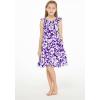imageGirl Luau Wrap Ruffle Dress in Classic Red HibiscusClassic Purple Hibiscus