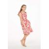 imageGirl Luau Wrap Ruffle Dress in Classic Red HibiscusClassic Red Hibiscus