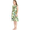 imageGirl Luau Wrap Ruffle Dress in Vintage Tropical ToileBird of Paradise