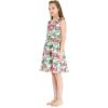 imageGirl Luau Wrap Ruffle Dress in Vintage Tropical ToileFlamingo in Love