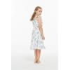 imageGirl Luau Wrap Ruffle Dress in Vintage Tropical ToileVintage Tropical Toile