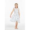 imageGirl Luau Wrap Ruffle Dress in Vintage Tropical ToileVintage Tropical Toile