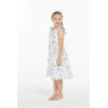 imageGirl Luau Wrap Ruffle Dress in Vintage Tropical ToileVintage Tropical Toile
