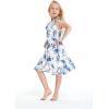 imageGirl Ruffle Wrap Hawaiian Luau Dress in Day Dream BloomDay Dream Bloom