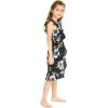 imageGirl Ruffle Wrap Hawaiian Luau Dress in Day Dream BloomMidnight Bloom