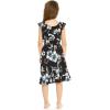 imageGirl Ruffle Wrap Hawaiian Luau Dress in Day Dream BloomMidnight Bloom