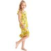 imageGirl Ruffle Wrap Hawaiian Luau Dress in Day Dream BloomPopply Garden Yellow
