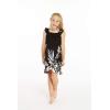 imageGirl Ruffle Wrap Hawaiian Luau Dress in IndriIndri Black