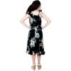 imageGirl Ruffle Wrap Hawaiian Luau Dress in Pineapple GardenPineapple Garden Black
