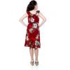 imageGirl Ruffle Wrap Hawaiian Luau Dress in Pineapple GardenPineapple Garden Burgundy