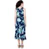 imageGirl Ruffle Wrap Hawaiian Luau Dress in Pretty Tropical FloralOrchid Breeze Navy