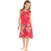 imageGirl Ruffle Wrap Hawaiian Luau Dress in Pretty Tropical FloralPretty Tropical Hot Pink