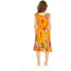 imageGirl Ruffle Wrap Hawaiian Luau Dress in Pretty Tropical FloralPretty Tropical Orange