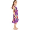 imageGirl Ruffle Wrap Hawaiian Luau Dress in Pretty Tropical FloralPretty Tropical Purple
