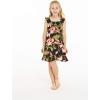 imageGirl Ruffle Wrap Hawaiian Luau Dress in RafelsiaRafelsia Black