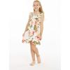 imageGirl Ruffle Wrap Hawaiian Luau Dress in RafelsiaRafelsia Cream