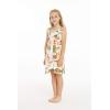 imageGirl Ruffle Wrap Hawaiian Luau Dress in RafelsiaRafelsia Cream