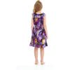 imageGirl Ruffle Wrap Hawaiian Luau Dress in SunsetSunset Purple