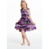 imageGirl Ruffle Wrap Hawaiian Luau Dress in SunsetSunset Purple