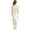 imageGirl Ruffle Wrap Hawaiian Luau Dress in Wispy CereusSandy Beach Beige