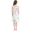 imageGirl Ruffle Wrap Hawaiian Luau Dress in Wispy CereusSandy Beach White