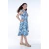 imageGirl Ruffle Wrap Hawaiian Luau Dress in Wispy CereusSimply Blue Leaf