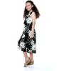 imageGirl Ruffle Wrap Hawaiian Luau Dress in Wispy CereusWispy Cereus Black